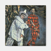 Pierrot und Harlekin, 1888 Magnete