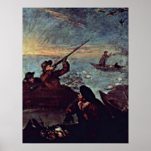 Pietro Longhi - der tireur im Fass Plakate