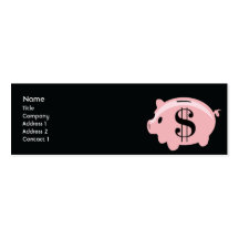 Piggybank - dünn visitenkarten vorlage