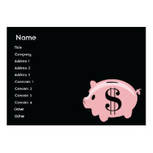 Piggybank - mollig visitenkarten vorlagen