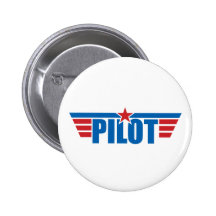 Pilot Wings Abzeichen - Luftfahrt Buttons