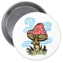 Pilz-Knopf Anstecknadelbuttons