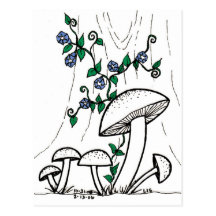 Pilz- u. Windenpostkarte