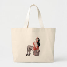 Pin herauf Mädchen auf Reifen Taschen