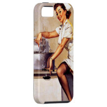 Pin-Up Krankenschwester von Gil Elvgren. Retro. iPhone 5 Etui