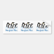 Pinguin-Fan Autosticker