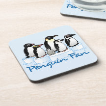 Pinguin-Fan Getränk Untersetzer