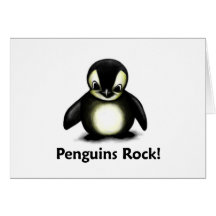 Pinguin-Felsen! Grußkarten