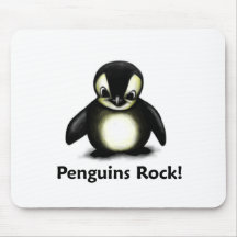 Pinguin-Felsen! Mousepads