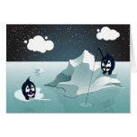Pinguin-freier Raum Grußkarten