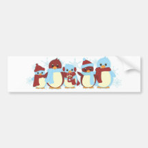 Pinguin herum autosticker