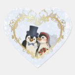 Pinguin-Hochzeit Sticker