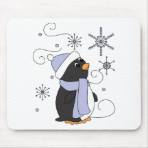 Pinguin in der Ehrfurcht Mauspads
