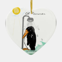 Pinguin love ornament