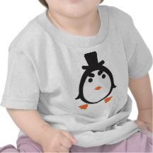 Pinguin mit Zylinder T-Shirts