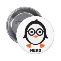 Pinguin - nerd - penguin anstecknadel