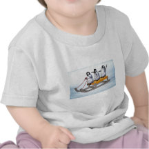 Pinguin-Schlitten Tshirts