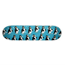 Pinguin-Tapete Bedrucktes Skateboard