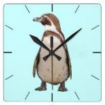 Pinguin-Wanduhr