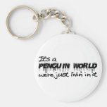 Pinguin-Welt Schlüsselanhänger