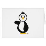 Pinguin-Zeigen Grußkarten