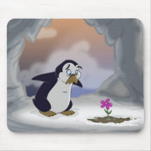 Pinguine im Früjahr Mousepad