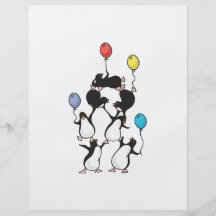 Pinguinpyramide Bedruckte Flyer