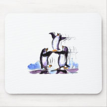 Pinguinpyramide Mauspad