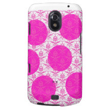 Pink-Damast mit rosa Tupfen Samsung Galaxy Nexus Cover