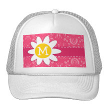 Pink Floral; Daisy Hats