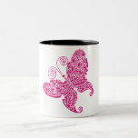 Pink-Schmetterling Kaffee Tassen