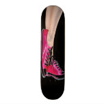 Pink Sneakers Black Skateboard