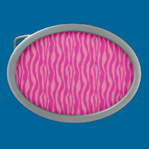 Pink Zebra Print Pattern gürtelschnallen