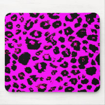 Pinkanimalprint Mauspad
