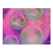 Pinkfarbene u. violette Galaxie des inneren Fluss- Postkarte