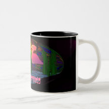 pinkflamingocup, rosa Flamingo Tassen
