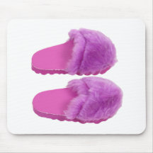 PinkFuzzySlippers030310 Mousepad