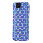 Pinkish bläulicher gemusterter Kasten iPhone4 iPhone 4 Case-Mate Hülle