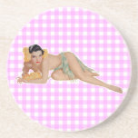 Pinup-Mädchen Bierdeckel