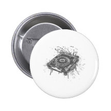 Pionier-Graffiti CDJ-1000 Anstecknadel