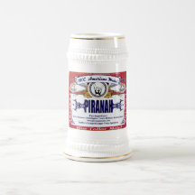 Piranah Bier Stein Haferl
