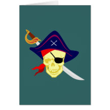 Pirat pirate grußkarte