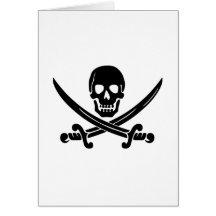 Pirate Flag Greeting Card