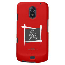 Piraten-Bürsten-Flagge Samsung Galaxy Nexus Hüllen