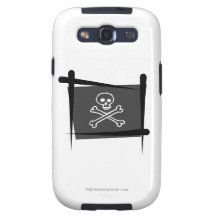 Piraten-Bürsten-Flagge Samsung Galaxy S3 Hüllen