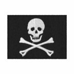 Piraten-Flaggen-gesticktes Hemd