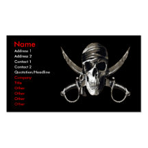 Piraten-Karte 2 - (keine fishts auf ihr) Visitenkarten