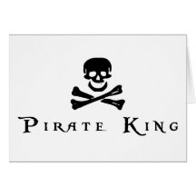 Piraten-König Grußkarte