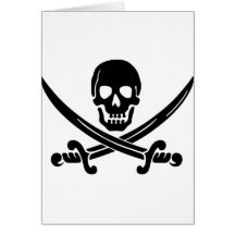 Piraten-Logo Grußkarten