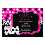 Piraten-Prinzessin Skull BIrthday Invitations Personalisierte Ankündigung
